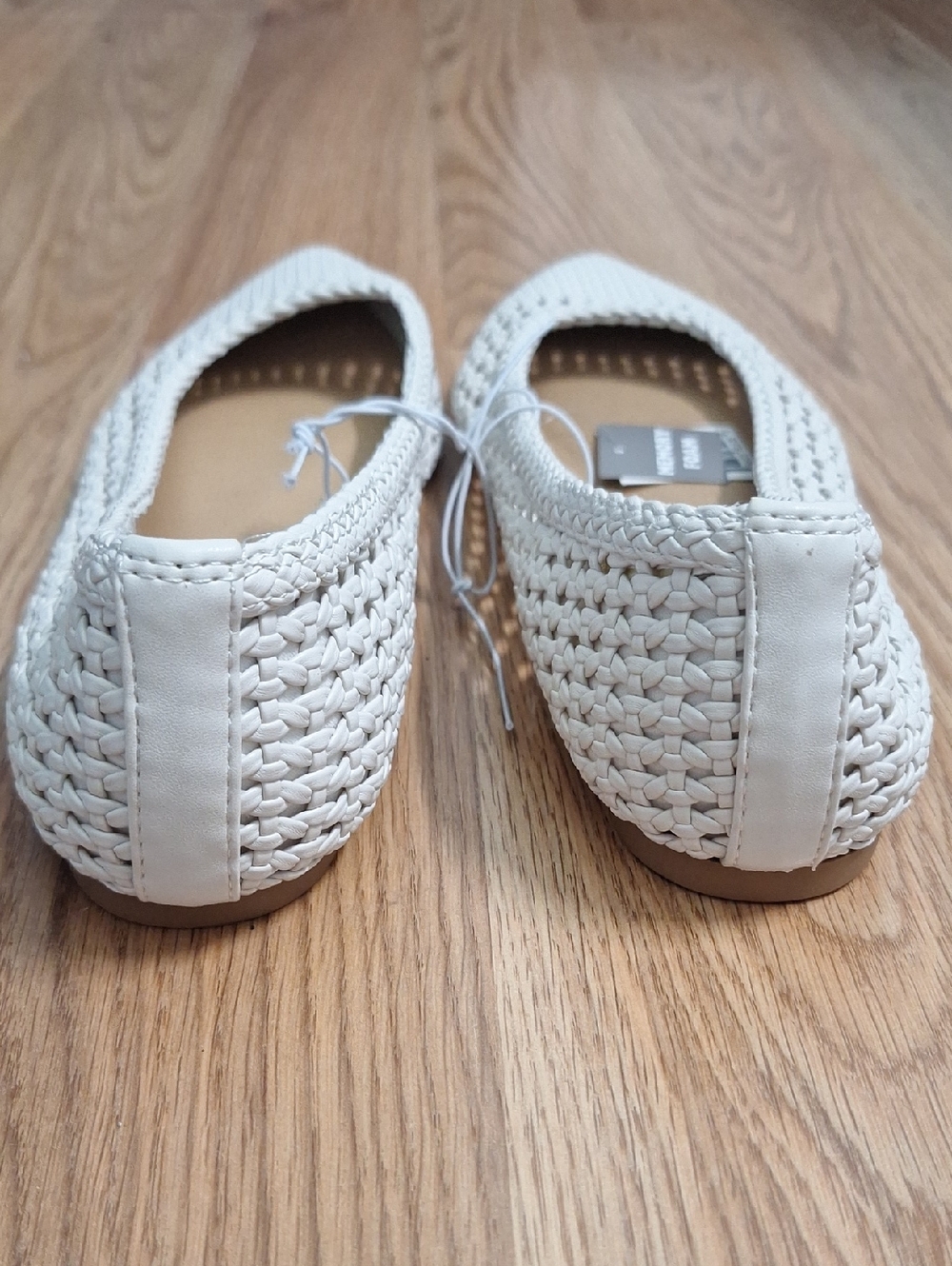 Falls Creek Woven Pointed-Toe Flats in Cream - Picture 5 of 11